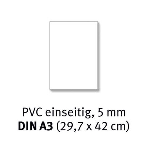 PVC-Tafel DIN A3 - 5 mm bedruckt einseitig
