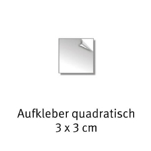 printLIGHT Aufkleber quadratisch 3 x 3 cm