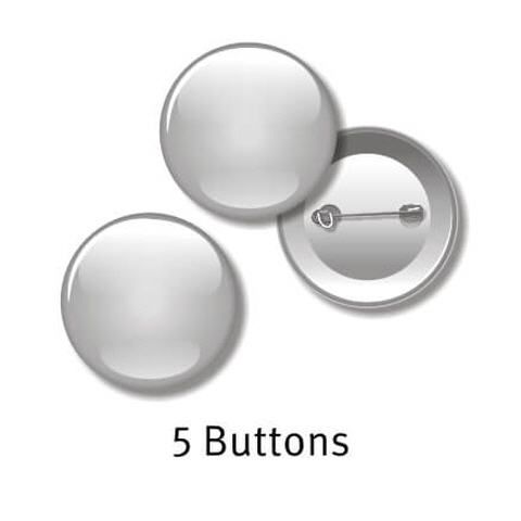 5 Buttons - 55 mm Rund mit Ihrem Motiv