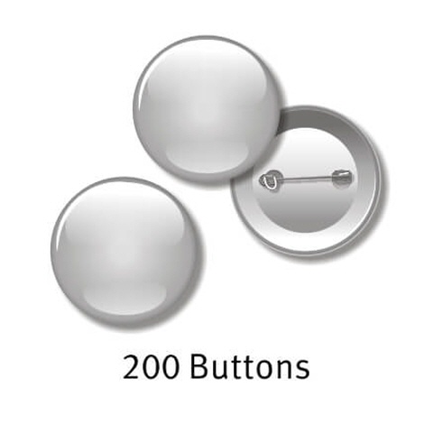 200 Buttons - 55 mm Rund mit Ihrem Motiv
