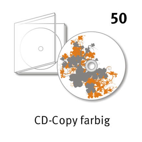 50 CD Kopien mit Labeldruck