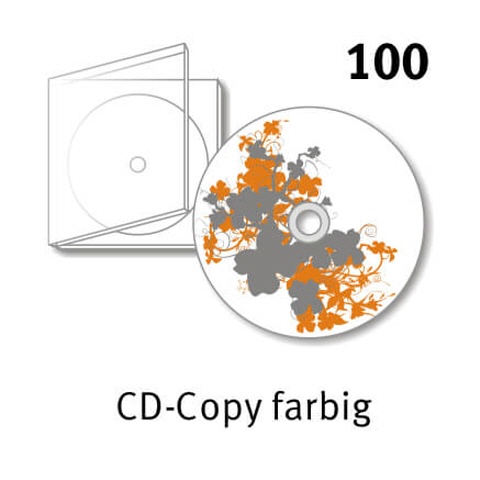 100 CD Kopien mit Labeldruck