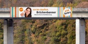 Brückenbanner 600 x 70 cm